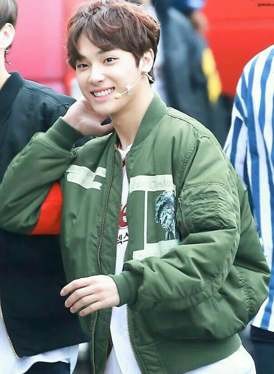 Harpoon Ju Hak Nyeon The Boyz Inspired Green Bomber Jacket