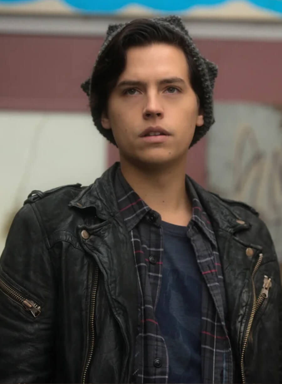 Harpoon Jughead Jones Inspired Black Leather Jacket - Riverdale Tv Series Style