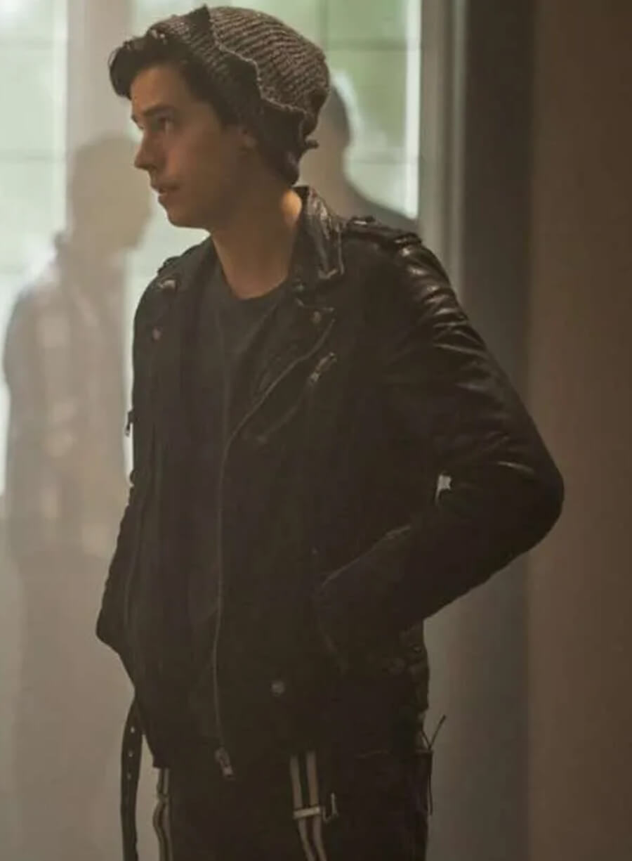 Harpoon Jughead Jones Inspired Black Leather Jacket - Riverdale Tv Series Style