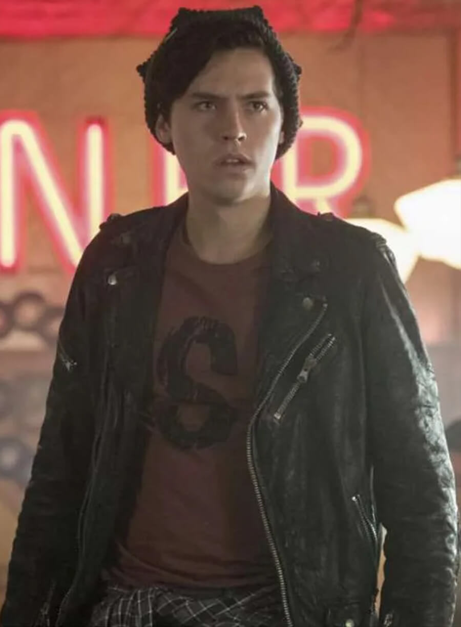 Harpoon Jughead Jones Inspired Black Leather Jacket - Riverdale Tv Series Style