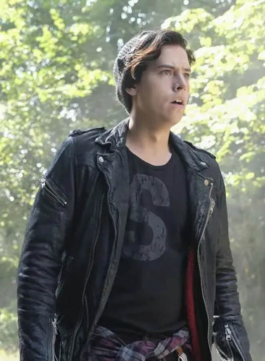 Harpoon Jughead Jones Inspired Black Leather Jacket - Riverdale Tv Series Style