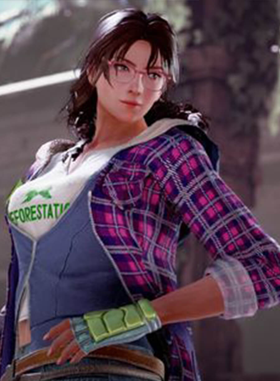 Harpoon Julia Chang Inspired Multi Color Hooded Jacket - Tekken 7 Style