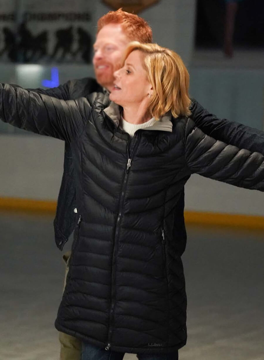 Harpoon Claire Dunphy Inspired Black Leather Jacket - Modern Family Style