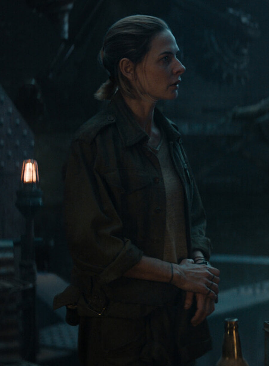 Harpoon Juliette Nichols Inspired Green Cotton Jacket - Silo Style