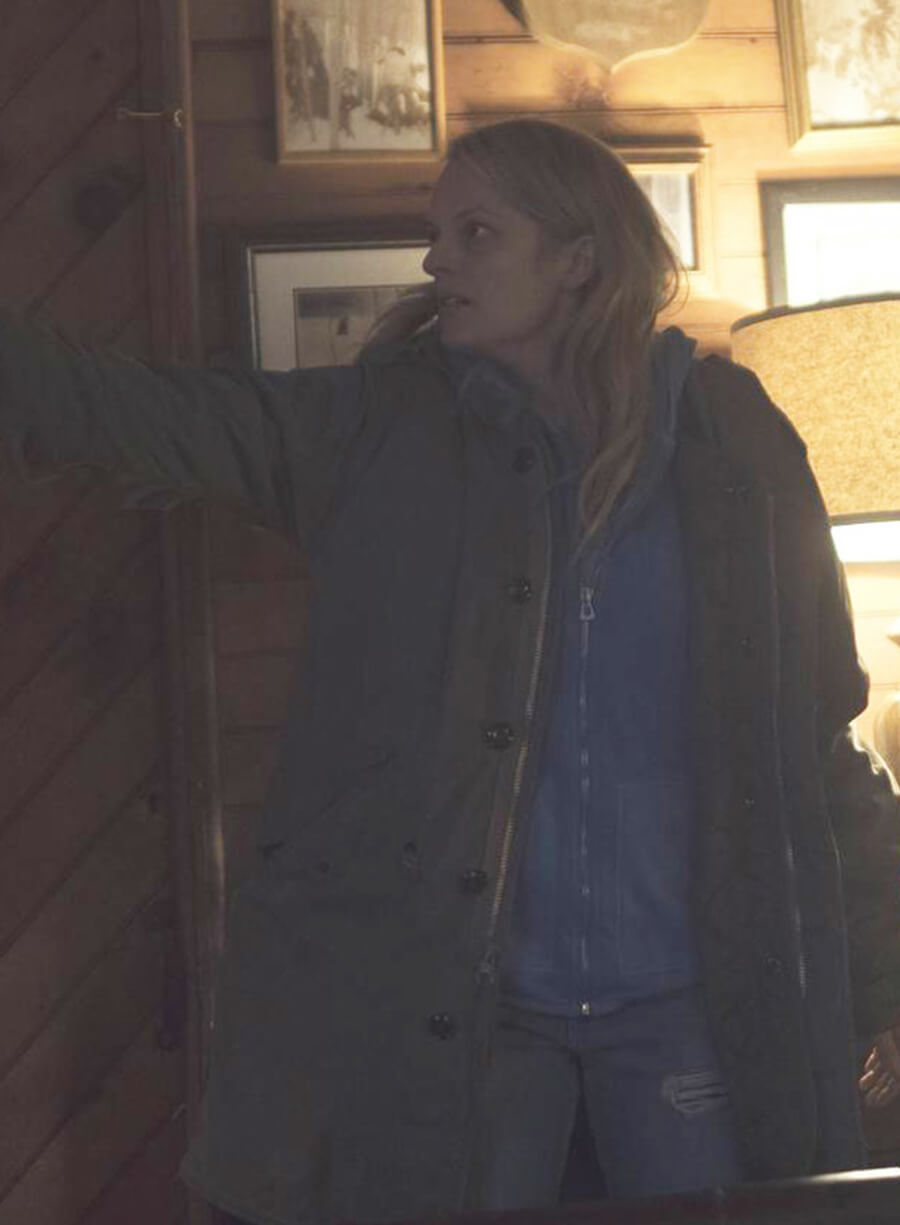 Harpoon June Osborne Inspired Grey Cotton Polyester Hooded Jacket - The Handmaid's Tale Style