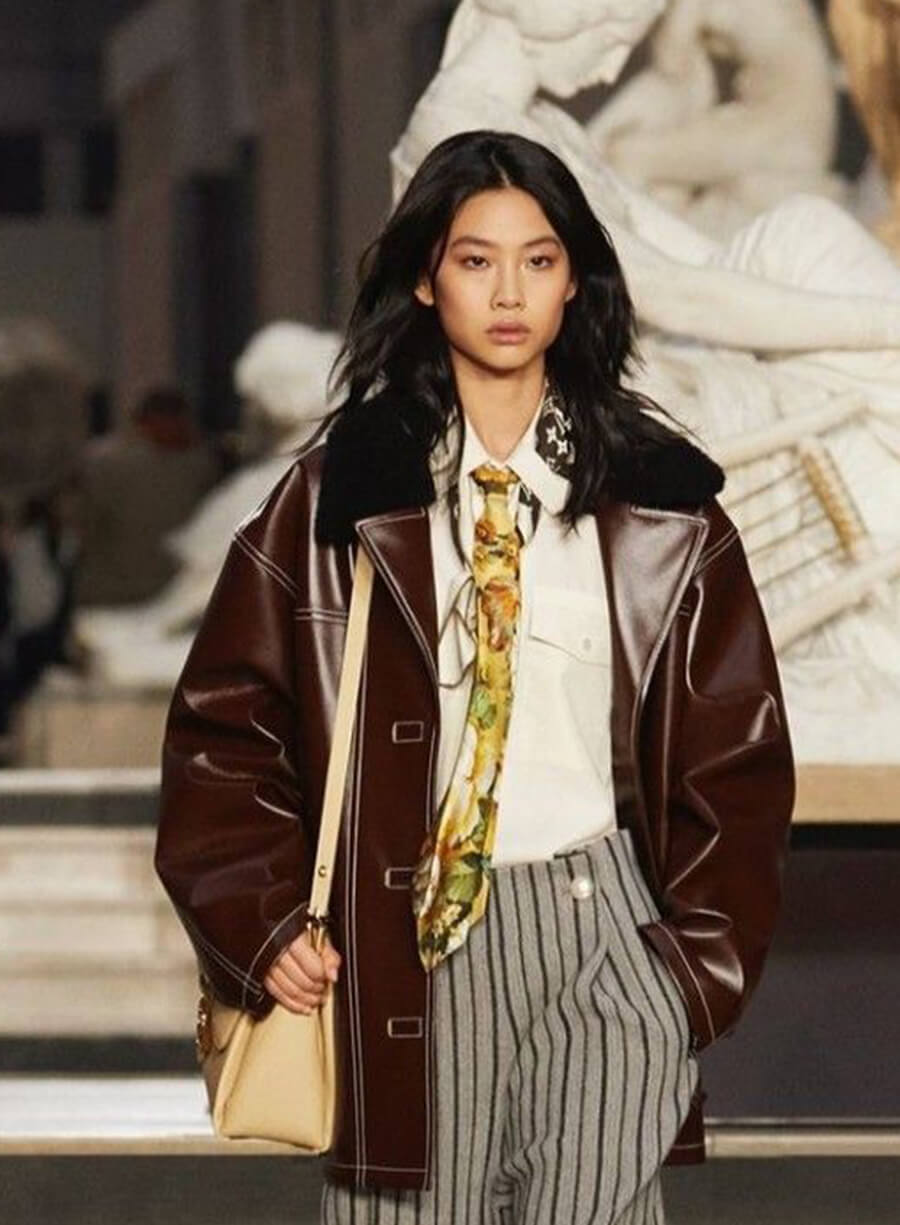 Harpoon Jung Ho-Yeon Inspired Brown Real Leather Leather Jacket
