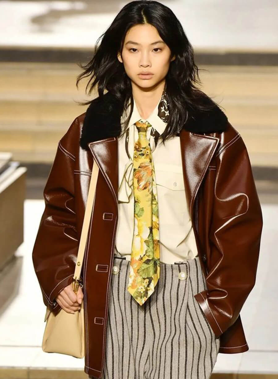Harpoon Jung Ho-Yeon Inspired Brown Real Leather Leather Jacket