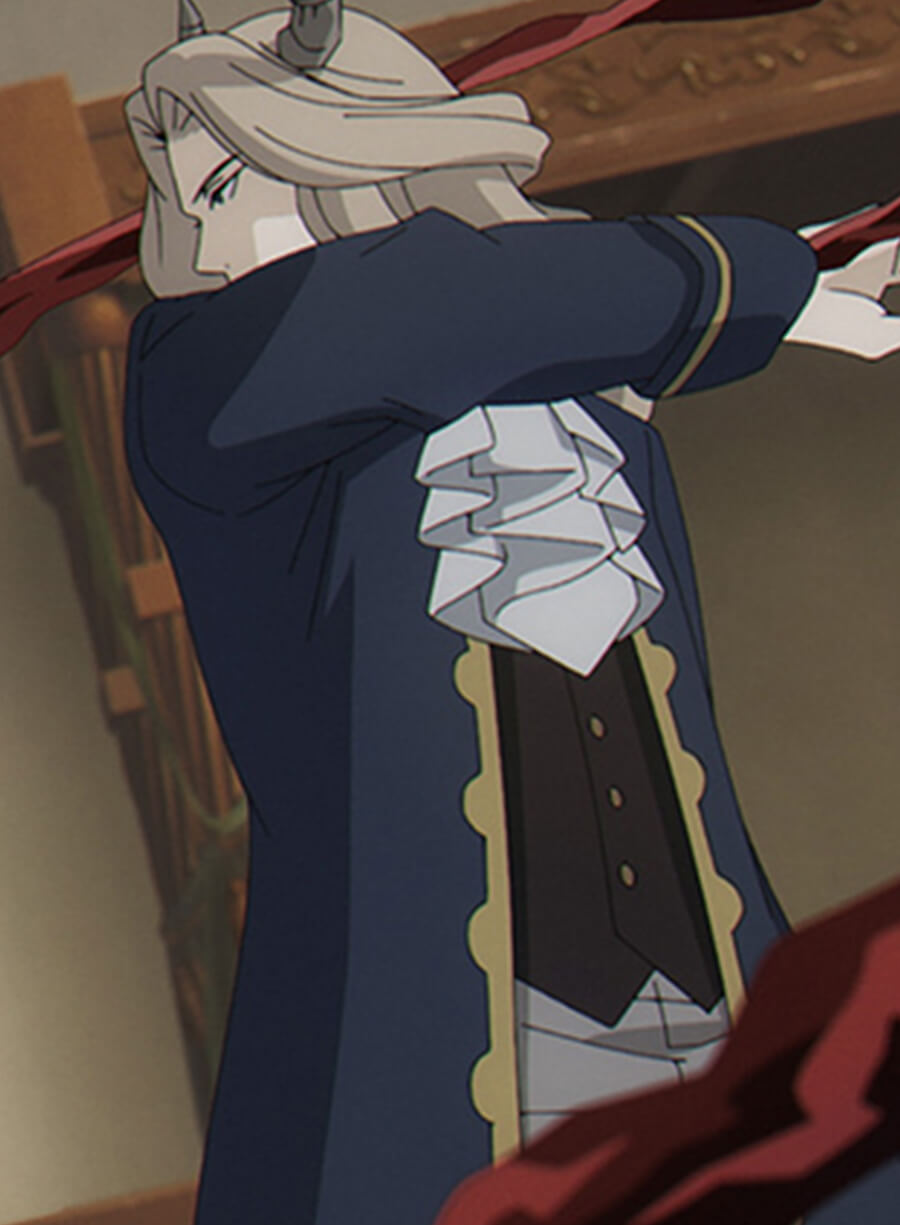 Harpoon Lugner Inspired Blue Coat - Frieren: Beyond Journey's End Style
