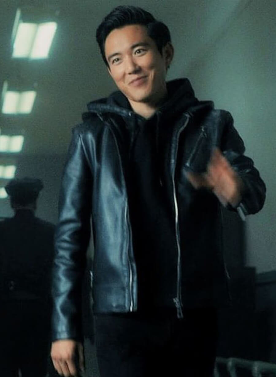 Harpoon Justin H. Min Inspired Black Hooded Jacket - The Umbrella Academy Style