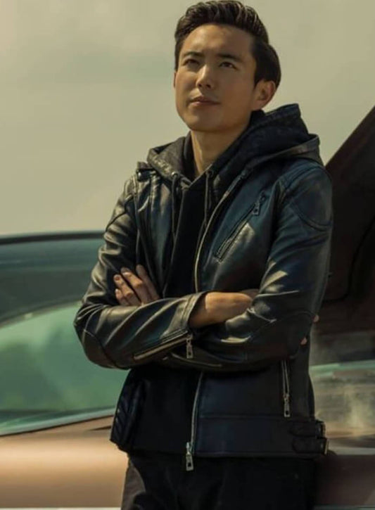 Harpoon Justin H. Min Inspired Black Hooded Jacket - The Umbrella Academy Style