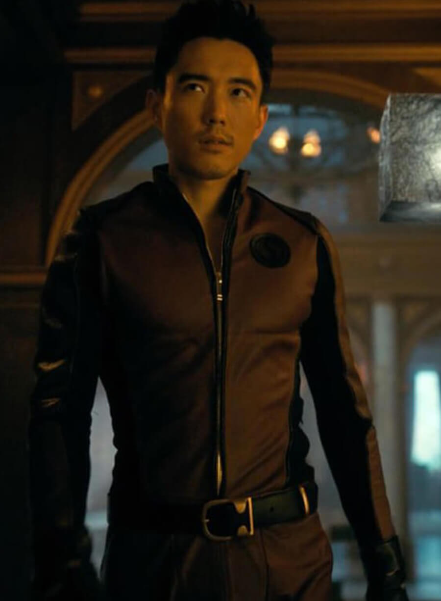 Harpoon Ben Hargreeves Inspired Black and Red Leather Jacket - The Umbrella Academy Style