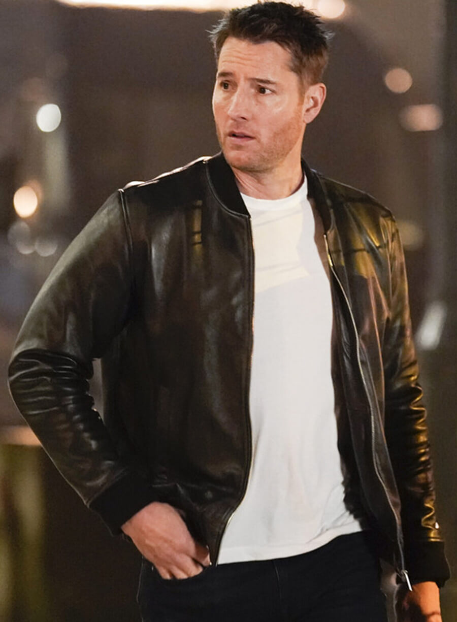 Harpoon Colter Shaw Inspired Black Real Leather Bomber Jacket - Tracker Style