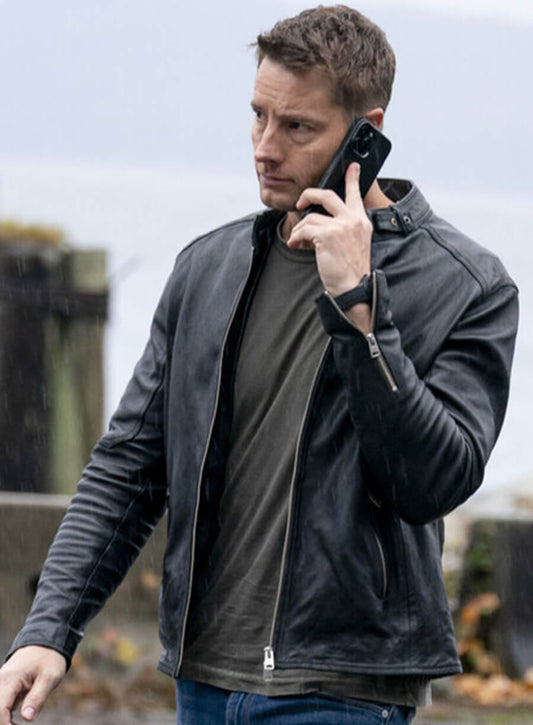 Harpoon Colter Shaw Inspired Black Real Leather Leather Jacket - Tracker Style