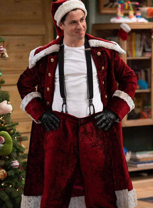 Harpoon Justin Russo Inspired Red Costume Jacket - Wizards Beyond Waverly Place Style