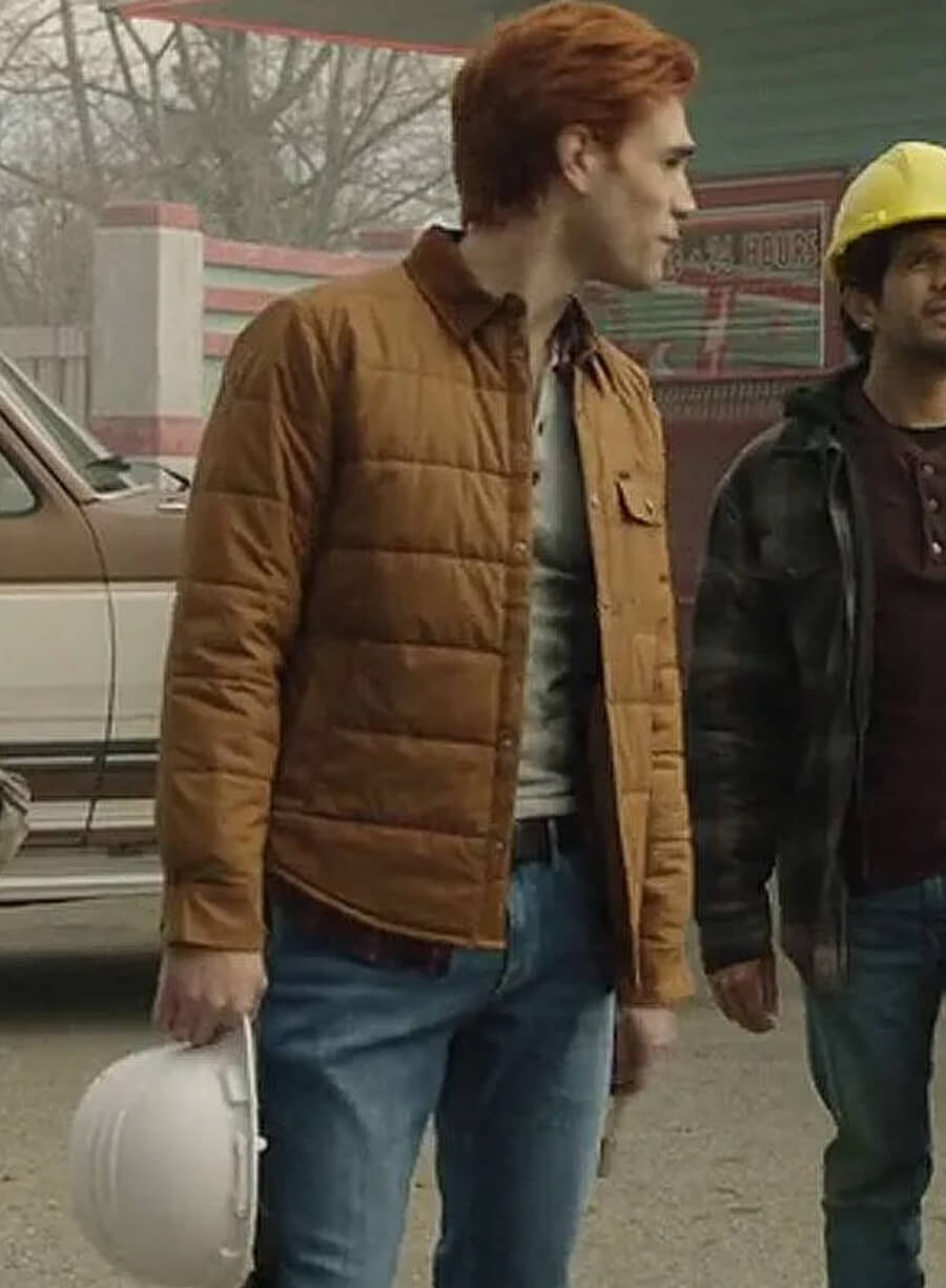 Harpoon Percival Pickens Inspired Brown Leather Jacket - Riverdale Tv Series Style