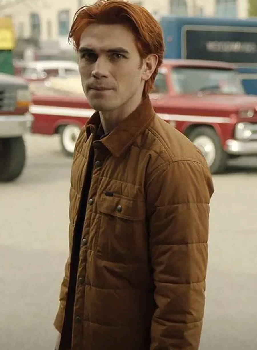 Harpoon Percival Pickens Inspired Brown Leather Jacket - Riverdale Tv Series Style