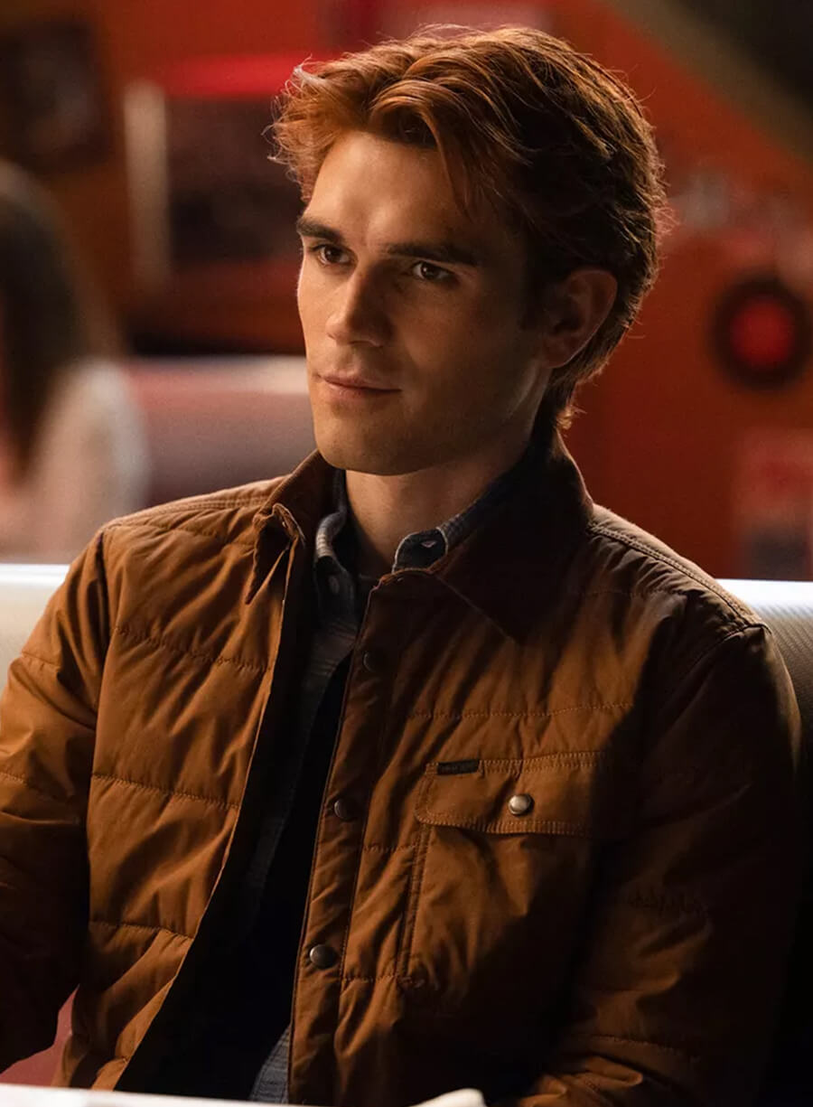 Harpoon Percival Pickens Inspired Brown Leather Jacket - Riverdale Tv Series Style