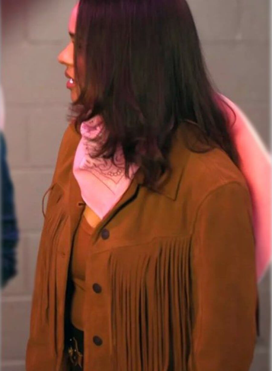 Harpoon Kaia Bryant Inspired Brown Suede Leather Leather Jacket - Virgin River S06 Style