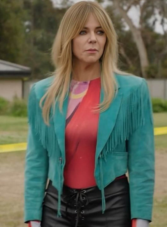 Harpoon Morgan Inspired Teal Leather Jacket - High Potential Style