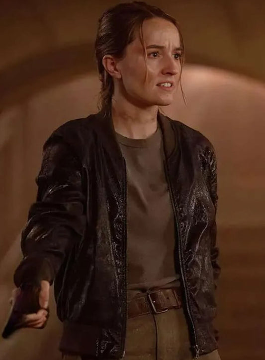 Harpoon Abby Inspired Black Real Leather Leather Jacket - The Last of Us 2 Style