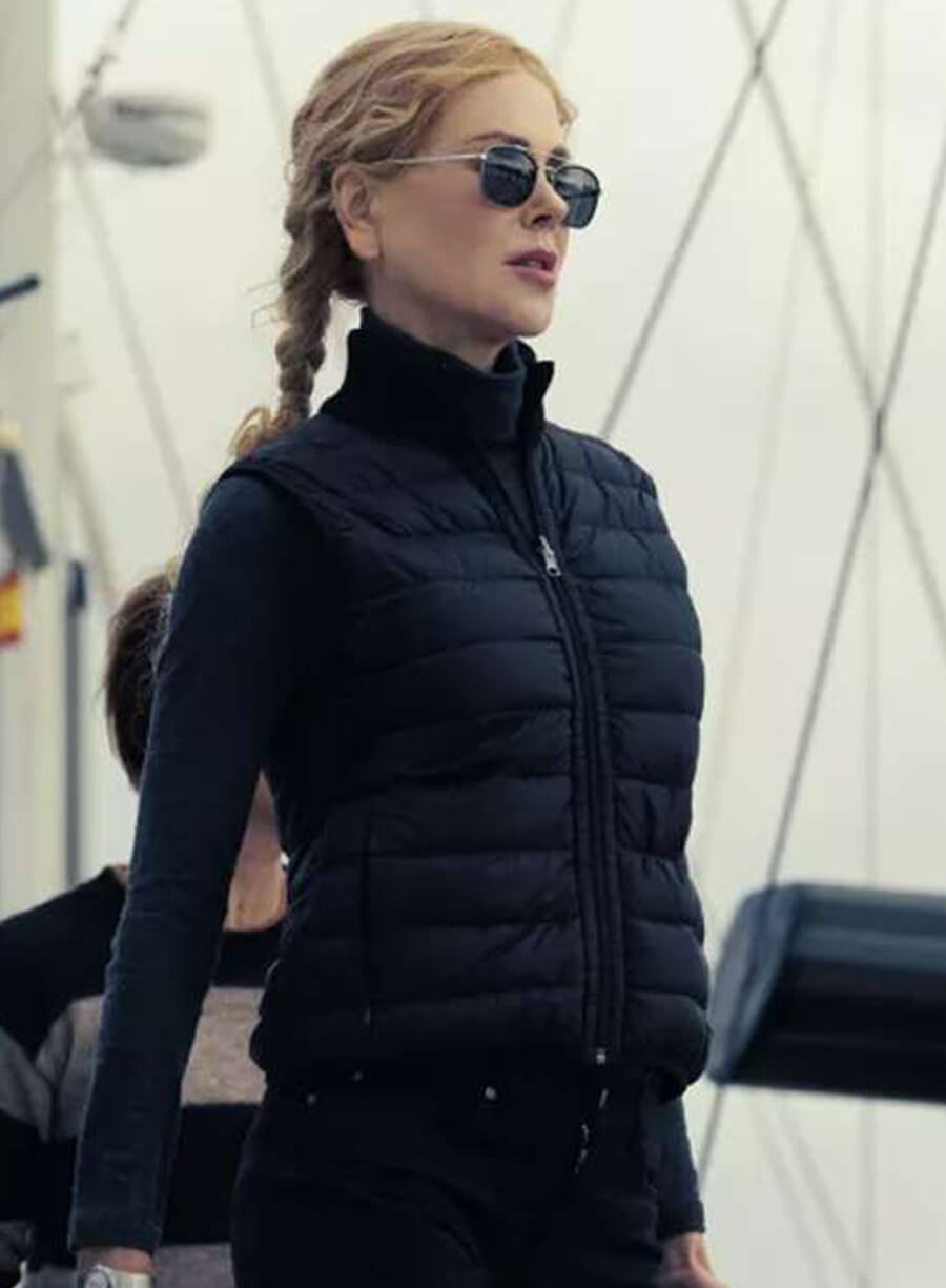 Harpoon Kaitlyn Meade Inspired Black Parachute Fabric Leather Jacket - Special Ops Lioness Style