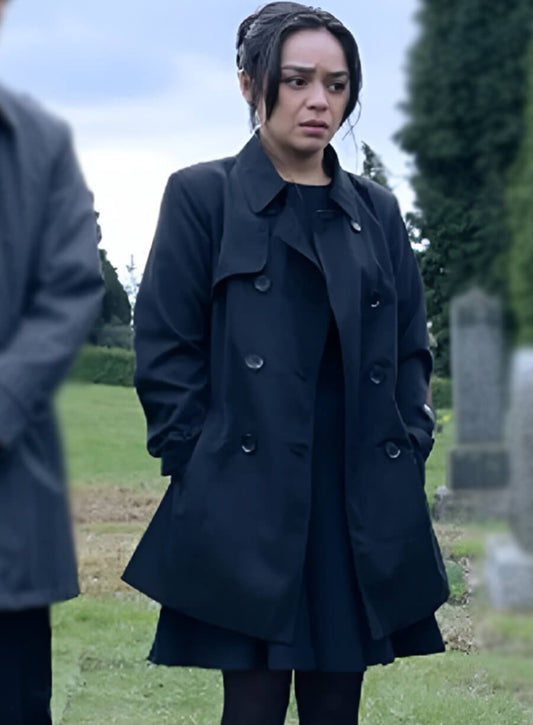 Harpoon Stefani Lewis Inspired Black Coat - Final Destination Bloodlines 2025 Style