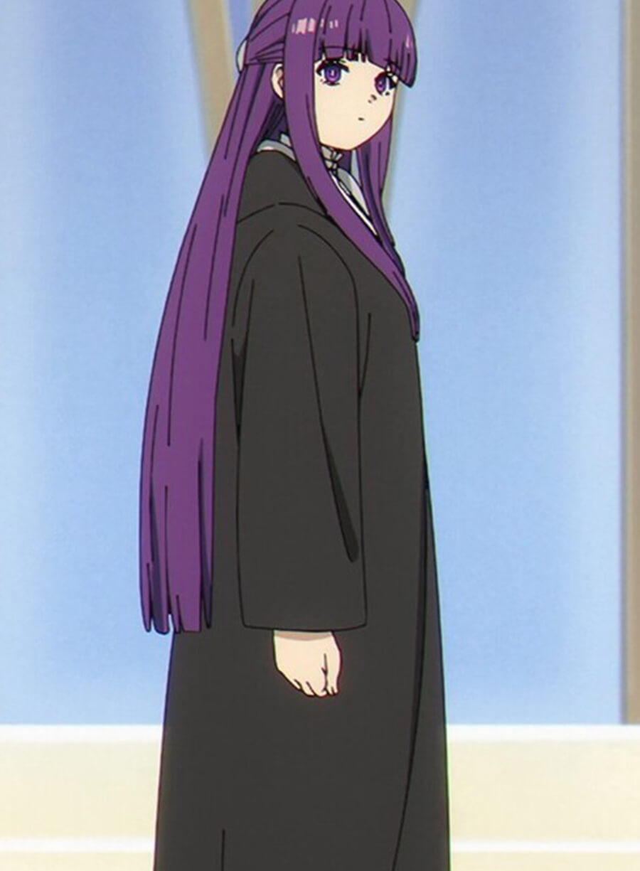 Harpoon Fern Inspired Black Coat - Frieren: Beyond Journey's End Style