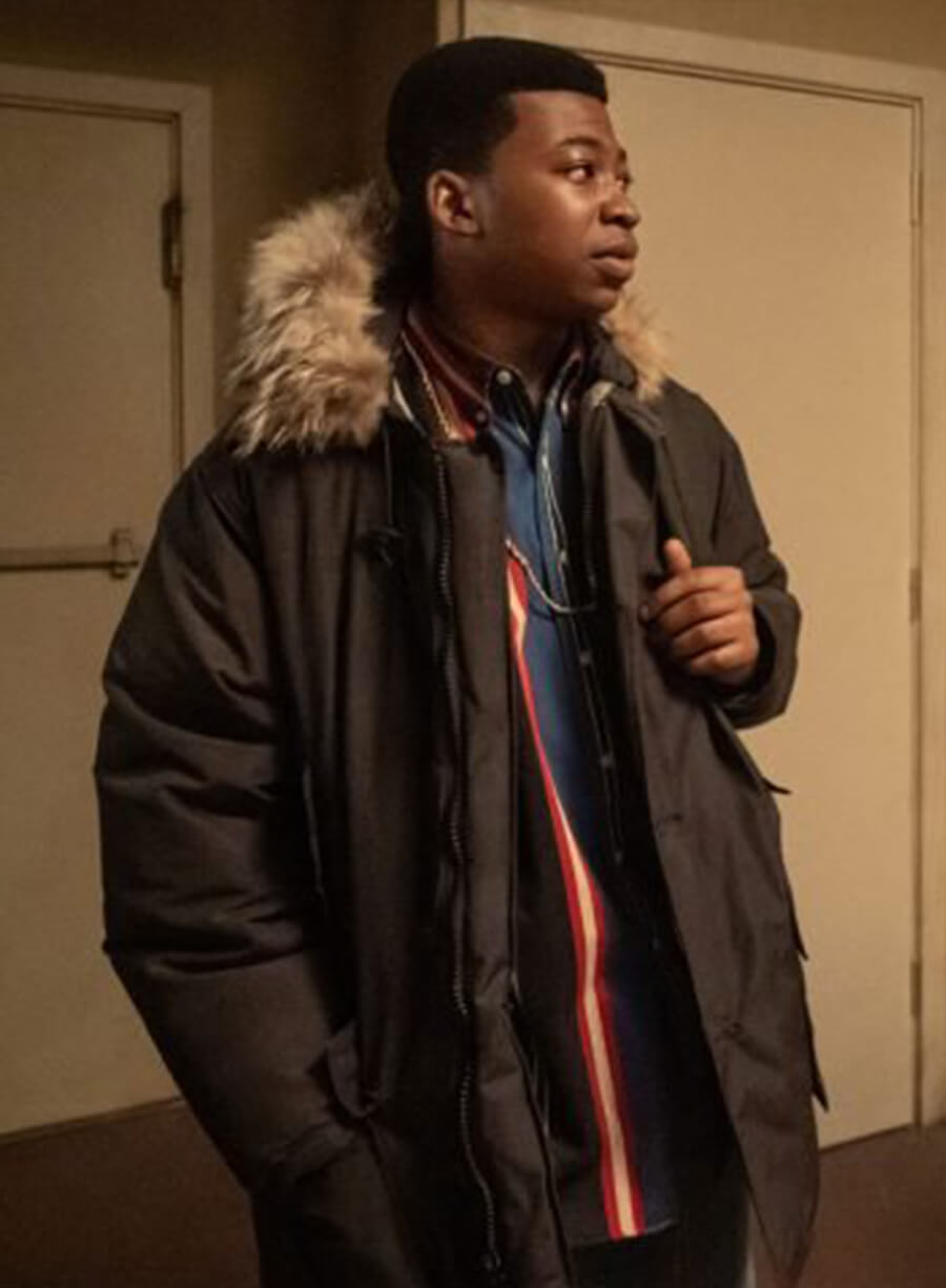 Harpoon Kanan Stark Inspired Black Hooded Jacket - Power Book Iii: Raising Kanan Style