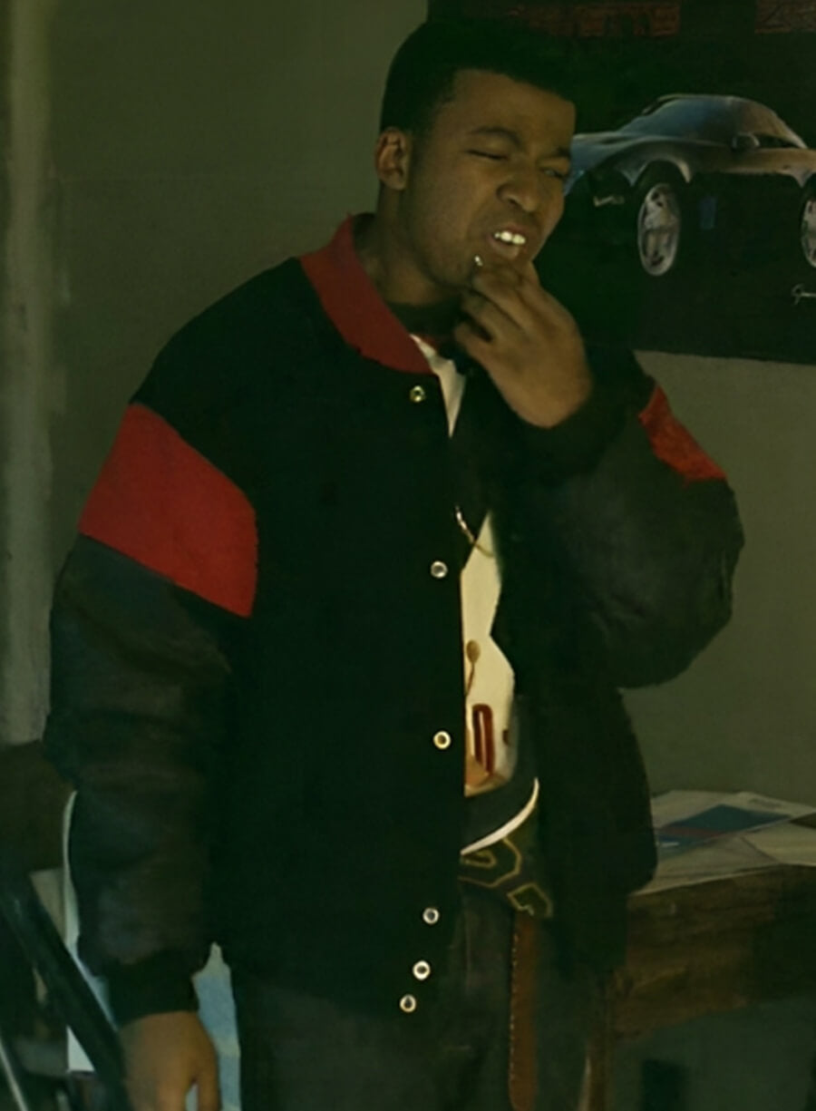 Harpoon Kanan Stark Inspired Black Bomber Jacket - Power Book Iii: Raising Kanan Style
