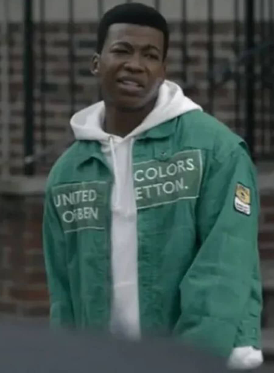 Harpoon Kanan Stark Inspired Green Leather Jacket - Power Book Iii: Raising Kanan Style