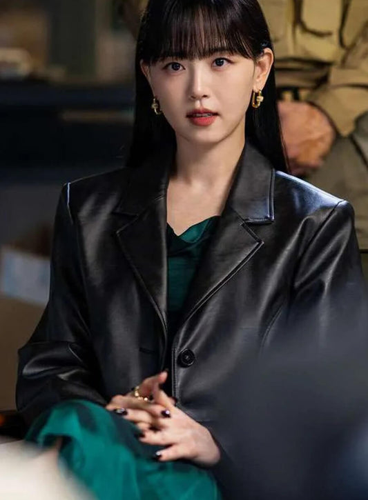 Harpoon Kang Sang -woong Inspired Black Coat - Cashero 2025 Style
