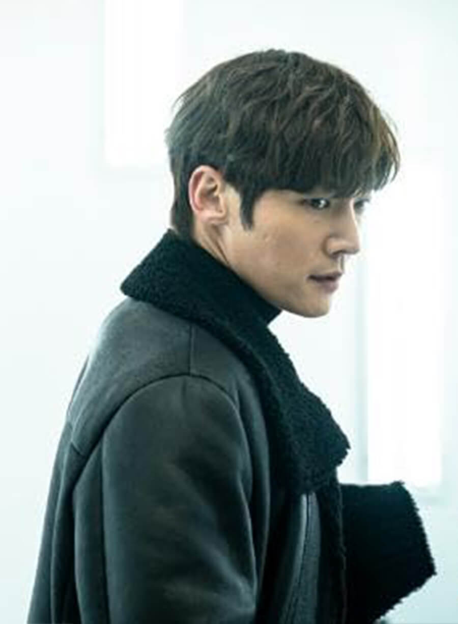 Harpoon Kang Ki-Beom Inspired Black Genuine Leather Leather Jacket - Rugal Style