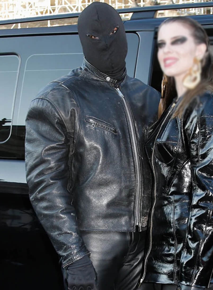 Harpoon Kanye West Inspired Black Real Leather Leather Jacket