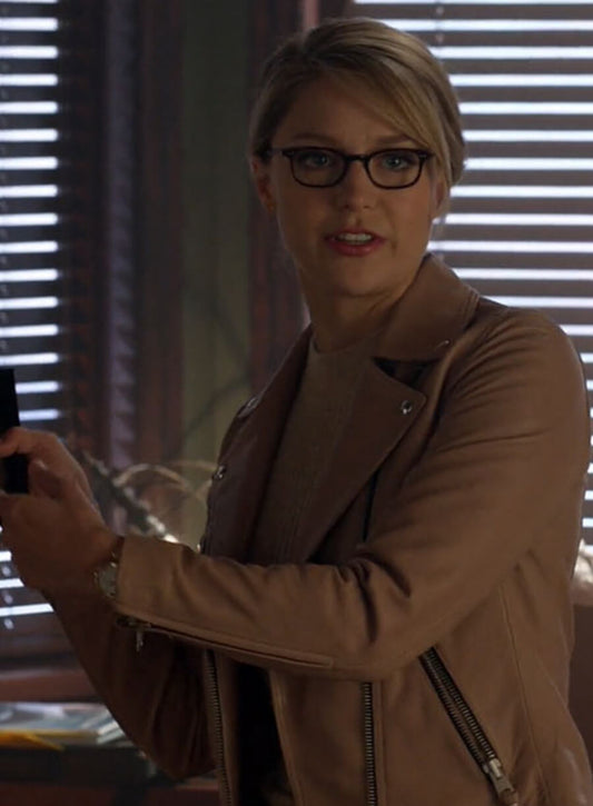 Harpoon Kara Danvers Inspired Pink Leather Jacket - Supergirl Style