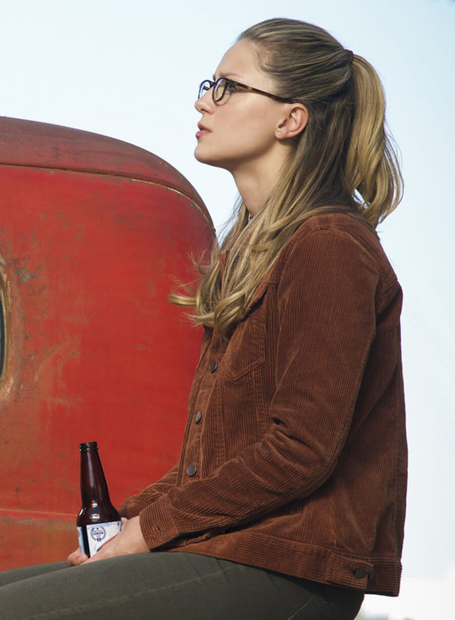 Harpoon Dara Danvers Inspired Brown Leather Jacket - The Flash Style