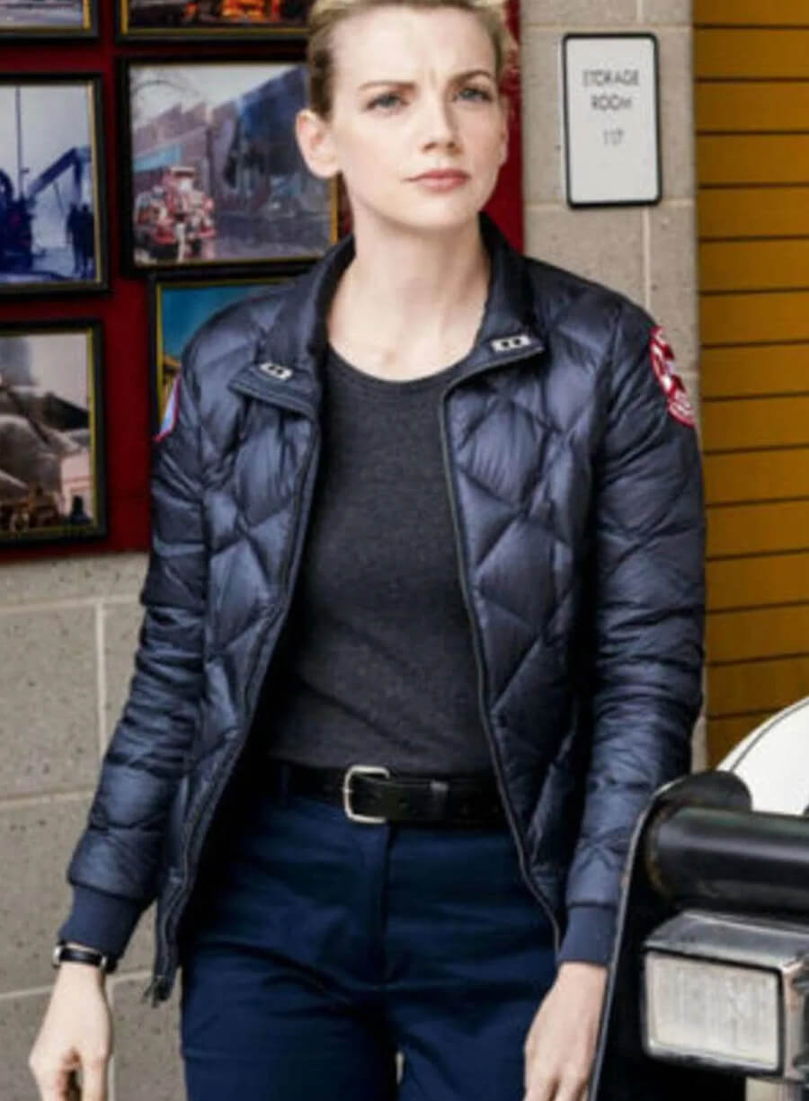Harpoon Parachute Fabric Inspired Blue Cotton Polyester Cotton Jacket - Kara Killmer Style