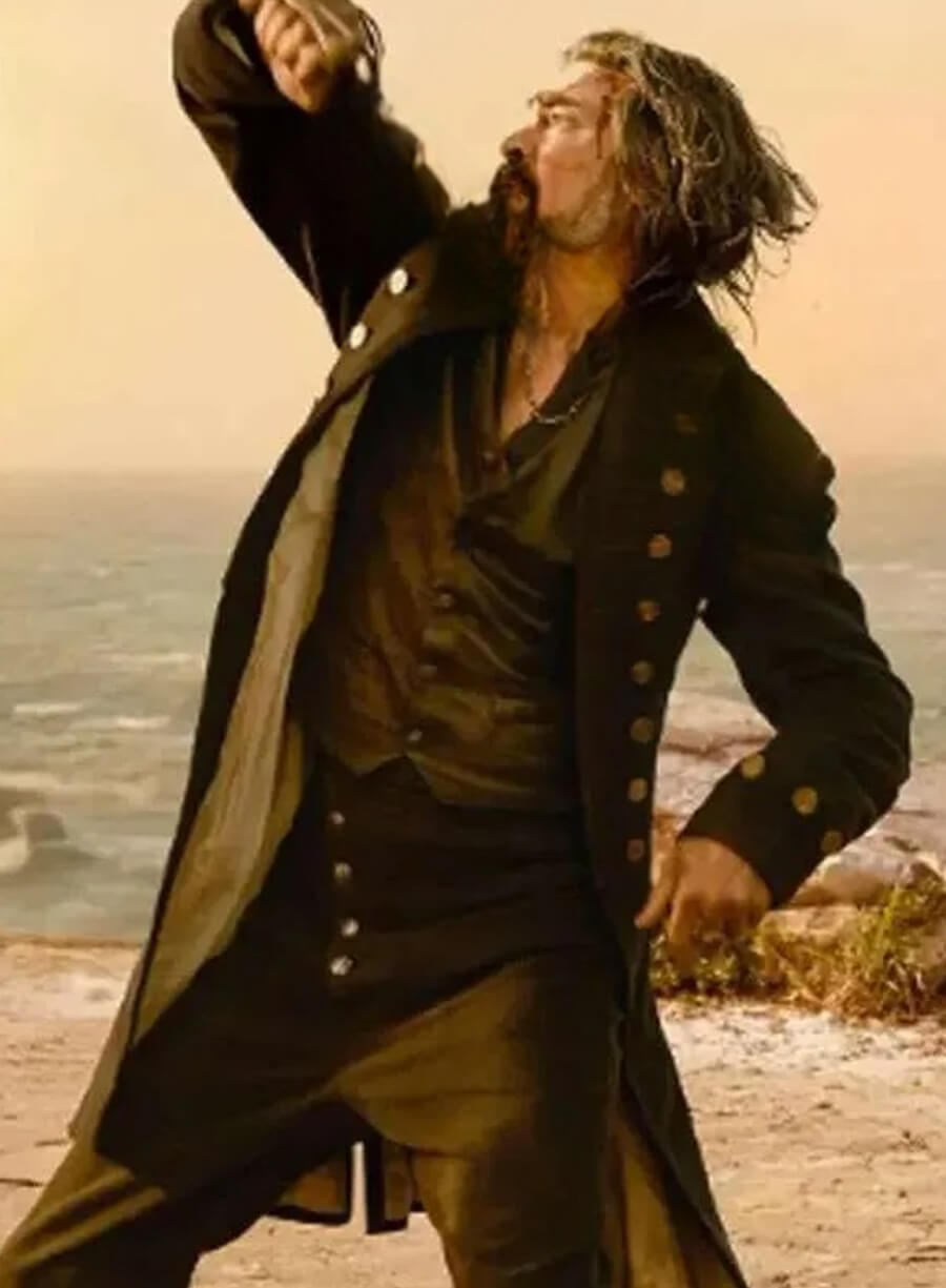 Harpoon Captain Connor Inspired Black Coat - The Bluff Style
