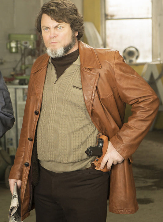 Harpoon Karl Weathers Inspired Brown Coat - Fargo Style
