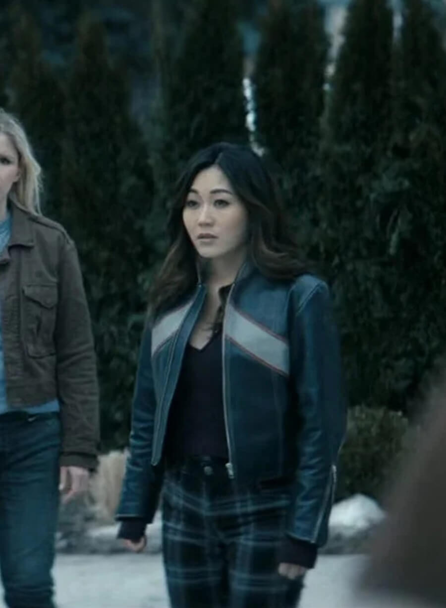 Harpoon Kimiko Miyashiro Inspired Black Leather Jacket - The Boys Style