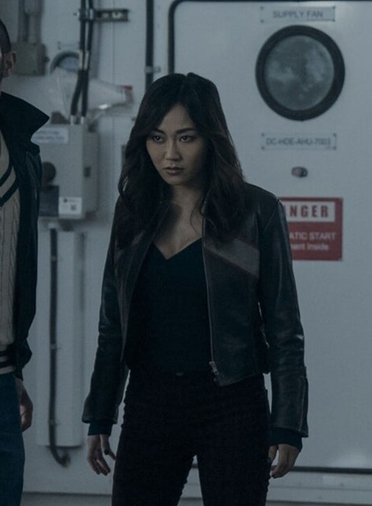 Harpoon Kimiko Miyashiro Inspired Black Leather Jacket - The Boys Style