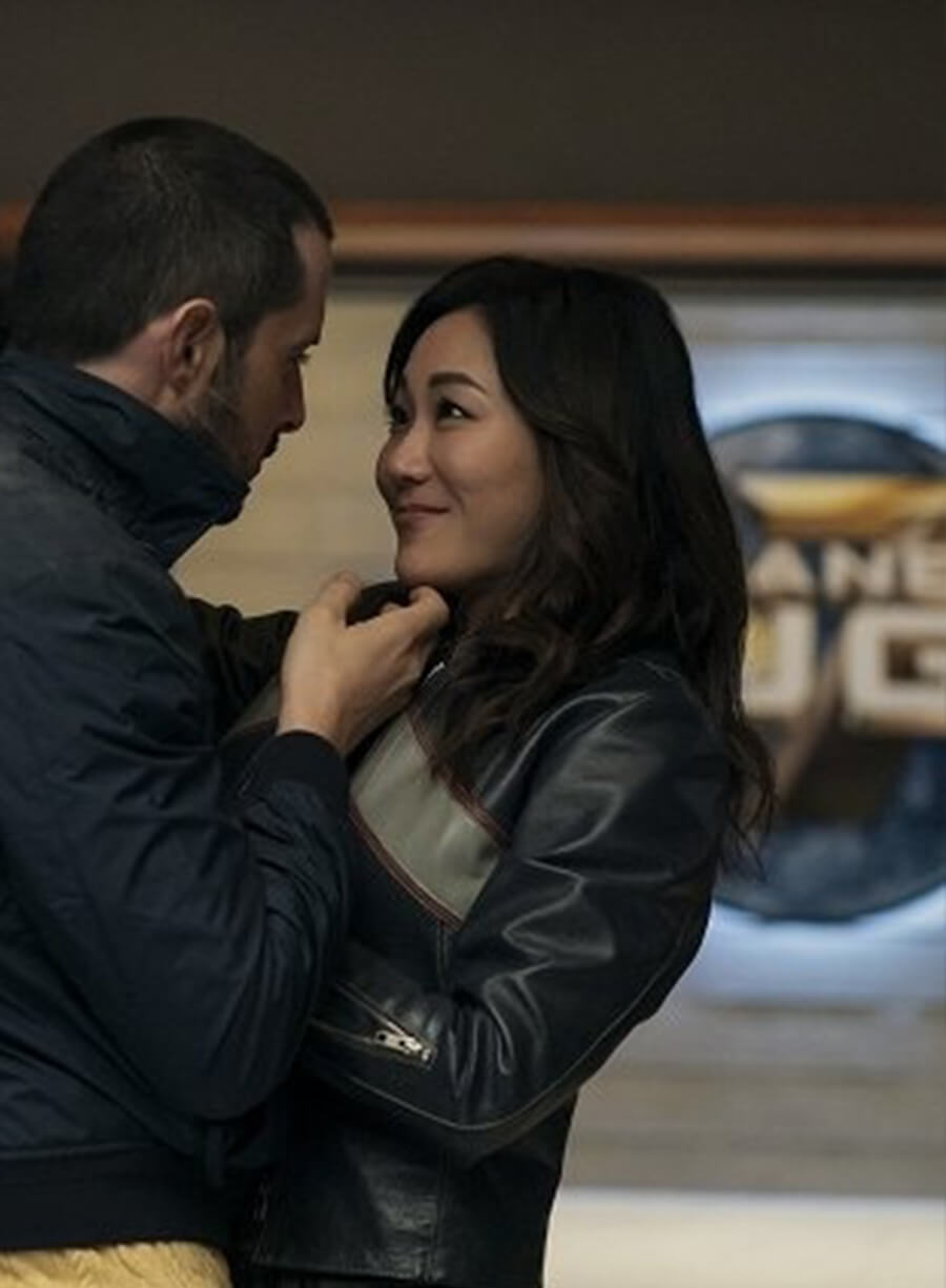 Harpoon Kimiko Miyashiro Inspired Black Leather Jacket - The Boys Style