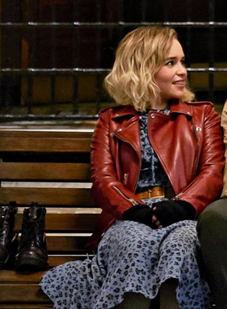 Harpoon Katarina Andrich Inspired Red Biker Jacket - Last Christmas Style