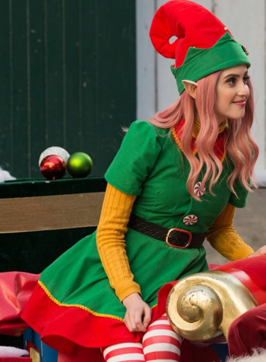 Harpoon Kat Decker Inspired Green Wool Fabric Wool Jacket - A Cinderella Story: Christmas Wish 2019 Style