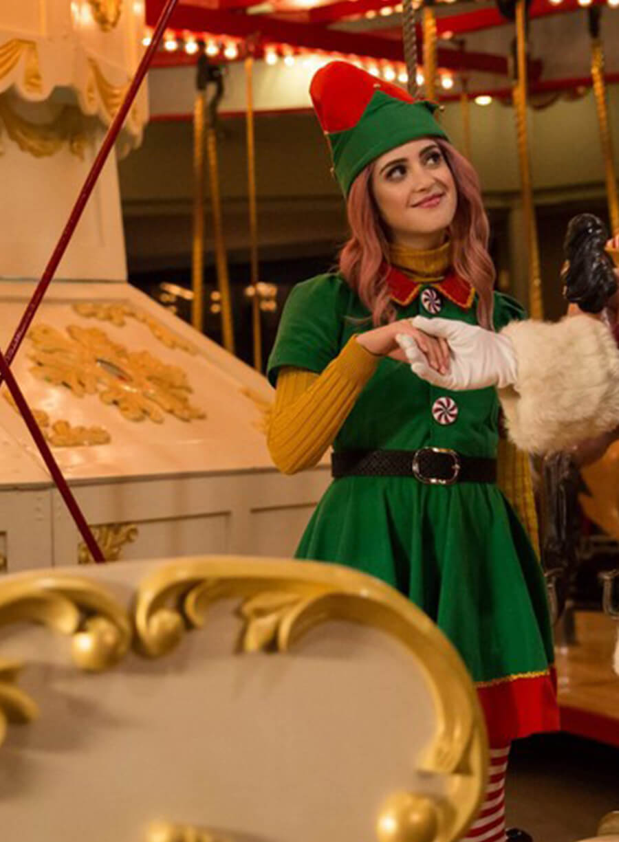 Harpoon Kat Decker Inspired Green Wool Fabric Wool Jacket - A Cinderella Story: Christmas Wish 2019 Style