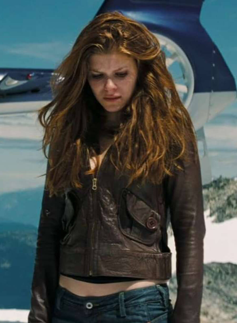 Harpoon Sarah Fenn Inspired Brown Real Leather Hooded Jacket - Shooter Style