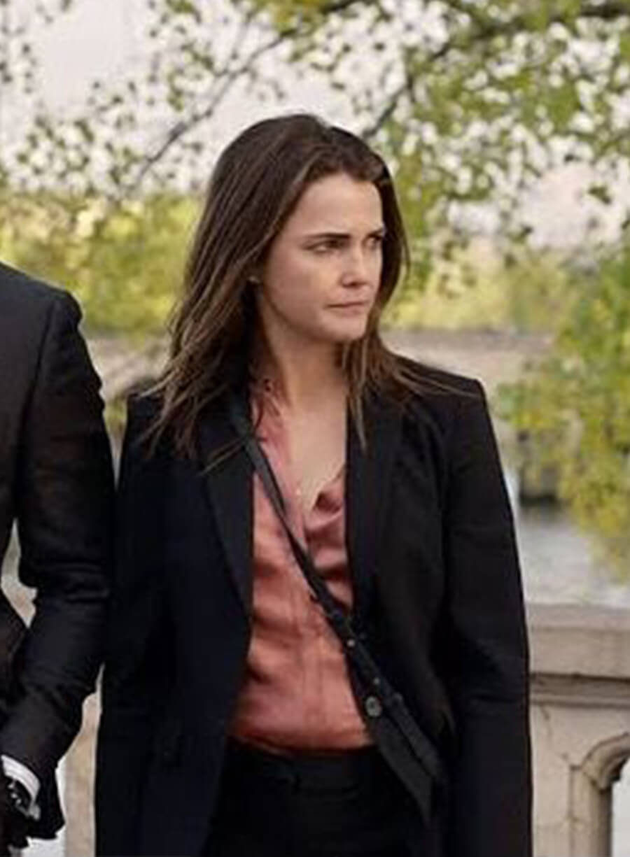 Harpoon Kate Wyler Inspired Black Leather Jacket - The Diplomat Style