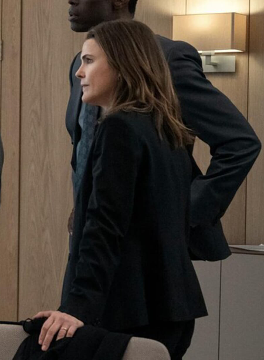 Harpoon Kate Wyler Inspired Black Leather Jacket - The Diplomat Style