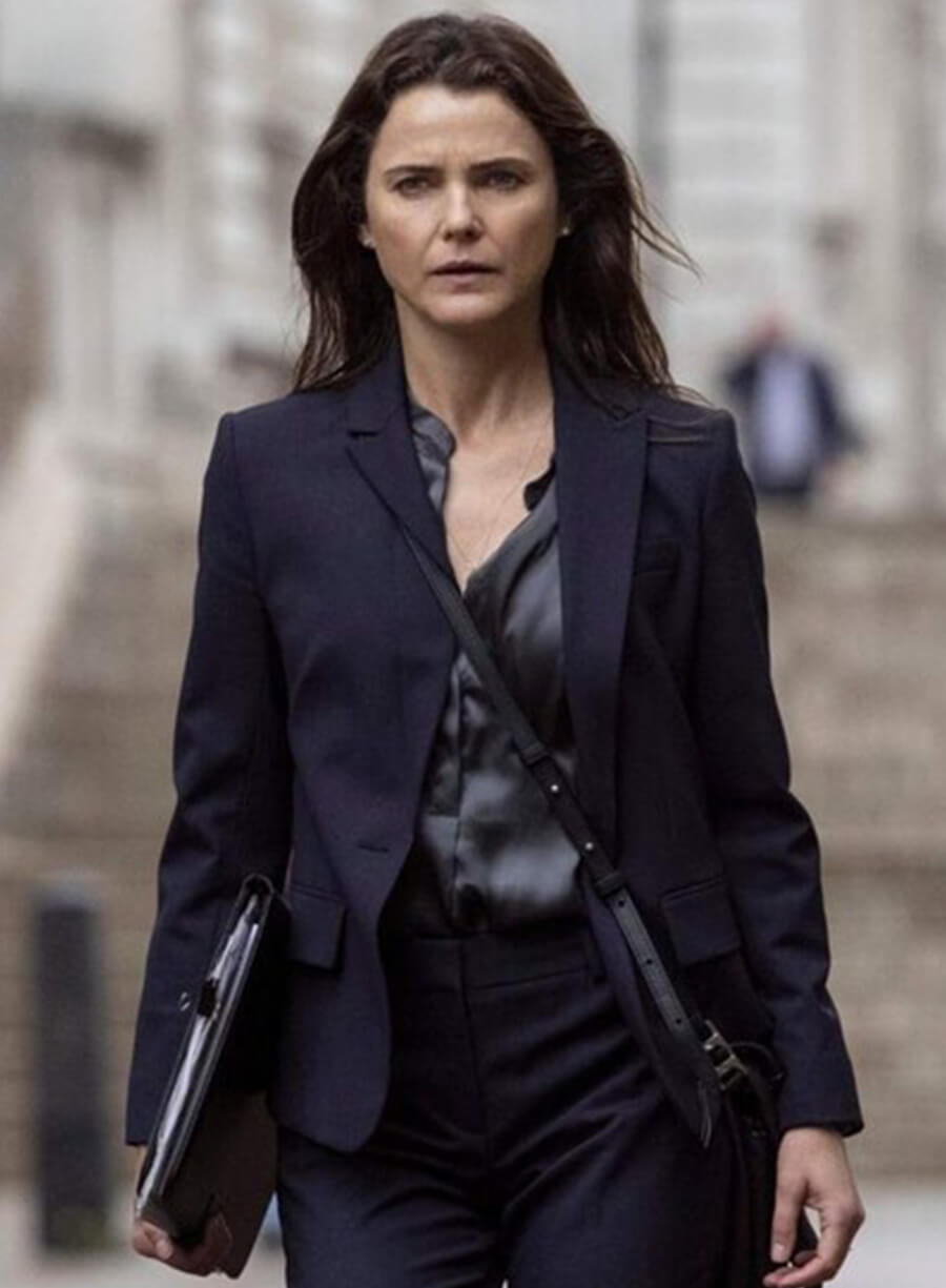 Harpoon Kate Wyler Inspired Black Leather Jacket - The Diplomat Style
