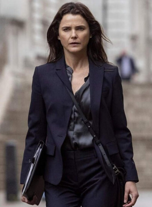 Harpoon Kate Wyler Inspired Black Leather Jacket - The Diplomat Style