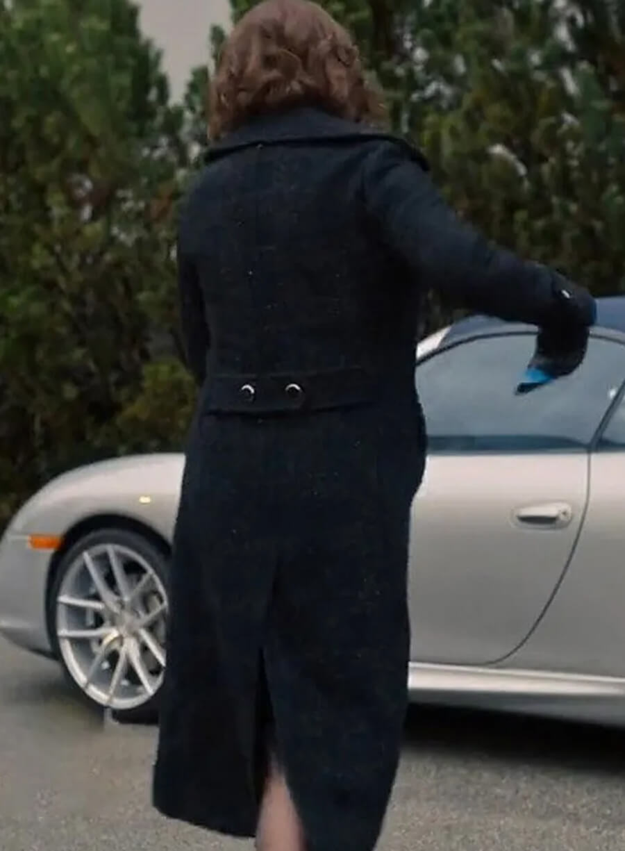 Harpoon Katherine Heigl Inspired Black Wool Fabric Coat - Firefly Lane Style